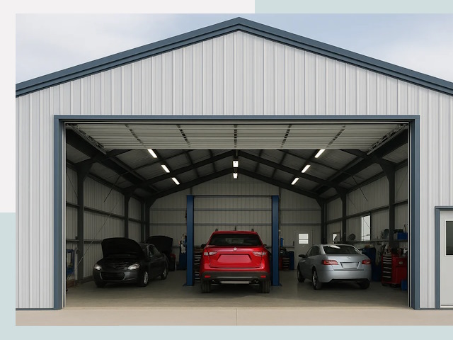 Ангары из сэндвич панелей от 614 руб. в Новочеркасск