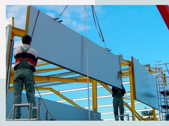 Монтаж сэндвич-панелей в Новочеркасске от 614 руб.